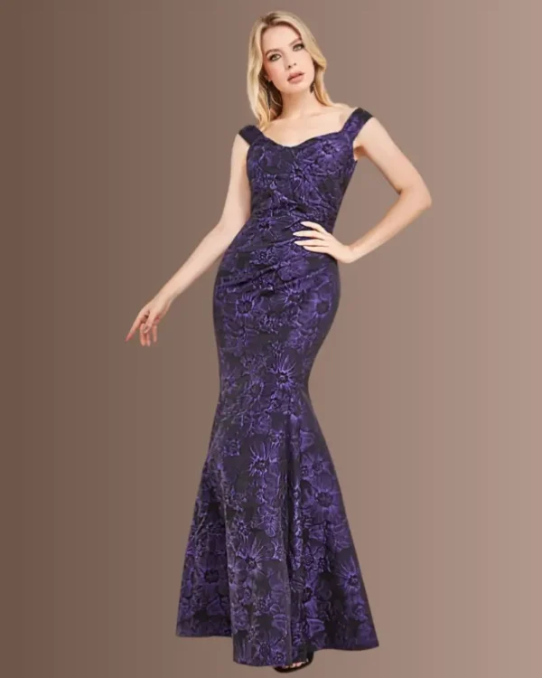 Wrap Pleated Lamé Dress
