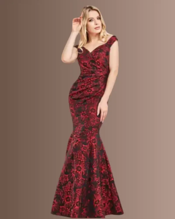 Wrap Pleated Lamé Dress