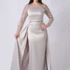 Pleated Waist Sequined Top Dress