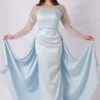 Pleated Waist Sequined Top Dress