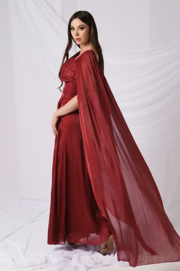 Cold Shoulder Pleated Dress