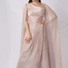 Cold Shoulder Pleated Dress