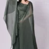 Cold Shoulder Pleated Dress