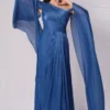 Cold Shoulder Pleated Dress