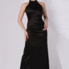 Halter High Neck Cold Shoulder Dress