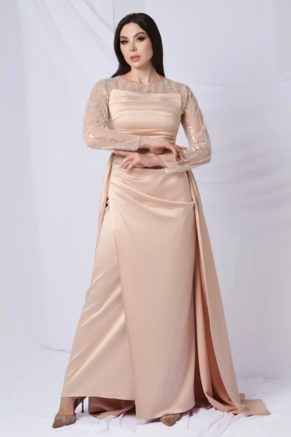 Extended Tail Sequined Dress