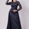 Extended Tail Sequined Dress