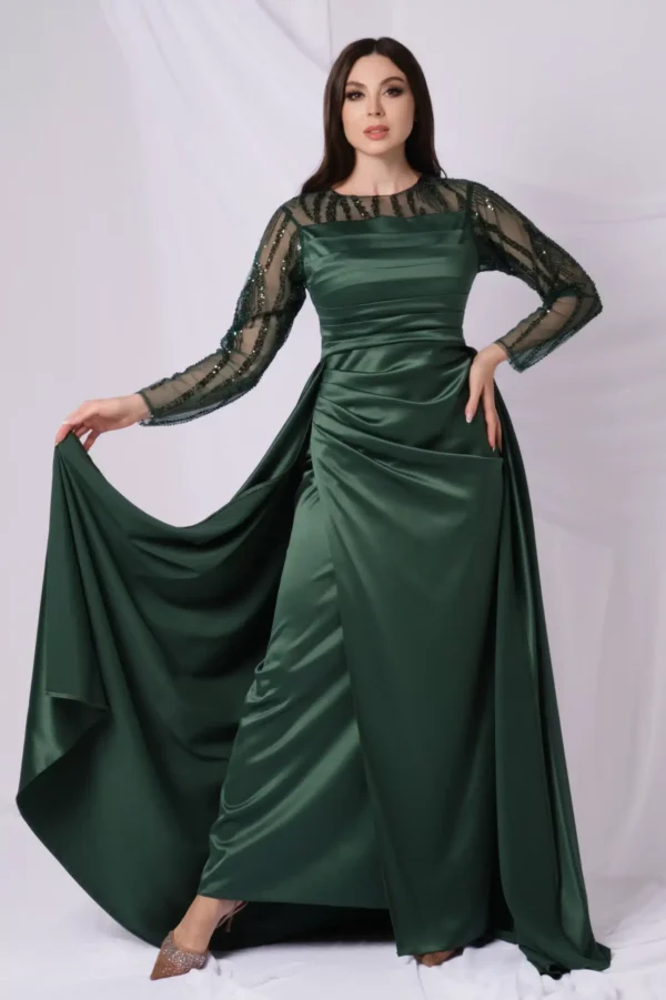 Extended Tail Sequined Dress