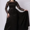 Extended Tail Sequined Dress