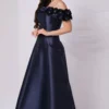 Off Shoulder Flower Details Dress