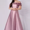 Off Shoulder Flower Details Dress