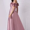 Off Shoulder Flower Details Dress
