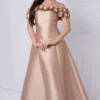 Off Shoulder Flower Details Dress