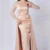 Pleated Waist Sequined Top Dress